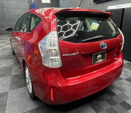 Red 2012 Toyota Prius v TWO/THREE/FIVE