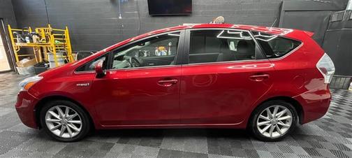 Red 2012 Toyota Prius v TWO/THREE/FIVE