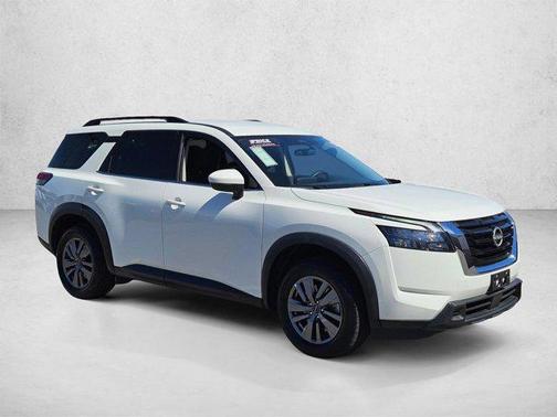 Glacier White 2025 Nissan Pathfinder SV FWD