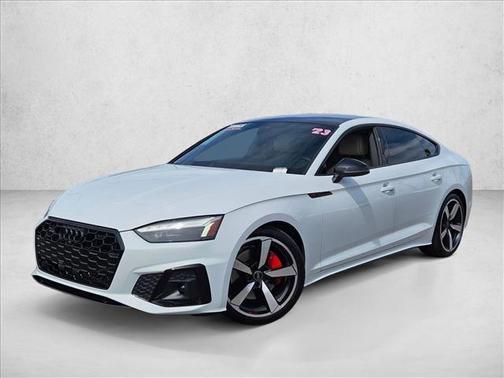 Glacier White Metallic 2023 Audi A5 Sportback 45 S Line Premium Plus