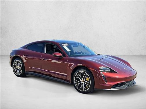 Cherry Metallic 2021 Porsche Taycan 4S