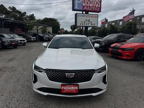 Crystal White Tricoat 2024 Cadillac CT4 Luxury