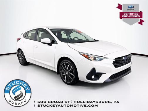 Crystal White Pearl 2024 Subaru Impreza Sport