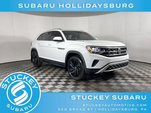Pure White 2023 Volkswagen Atlas Cross Sport 2.0T SE w/Technology 4MOTION SUV
