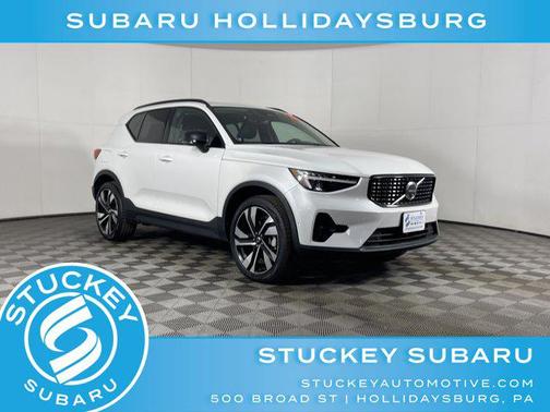 Crystal White Metallic 2024 Volvo XC40 B5 Plus Dark Theme SUV