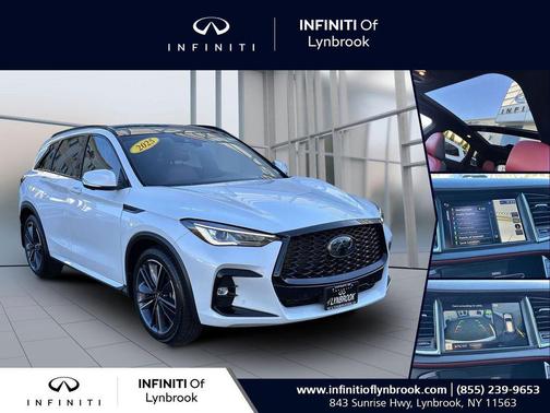 White 2025 INFINITI QX50 SPORT