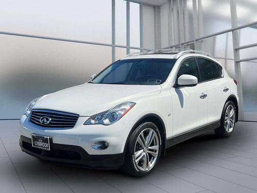 Moonlight White 2015 INFINITI QX50 Journey