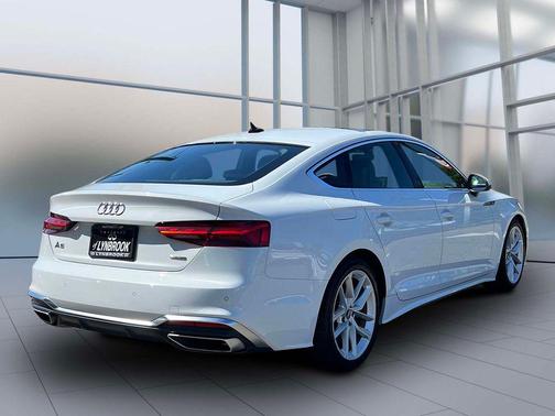 Glacier White 2023 Audi A5 Sportback 45 S Line Premium Plus