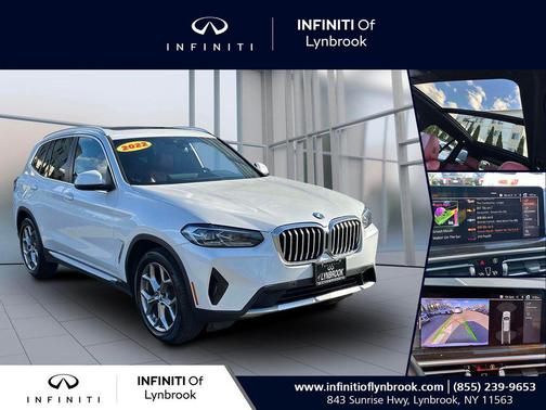 White Metallic 2022 BMW X3 xDrive30i