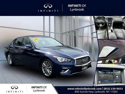 Blue 2023 INFINITI Q50 3.0t LUXE