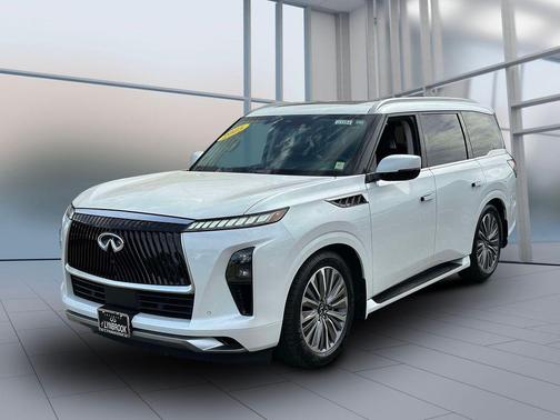 White 2025 INFINITI QX80 SENSORY AWD