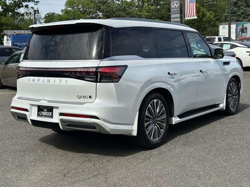 White 2025 INFINITI QX80 SENSORY AWD