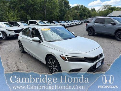 Platinum White Pearl 2024 Honda Civic EX-L