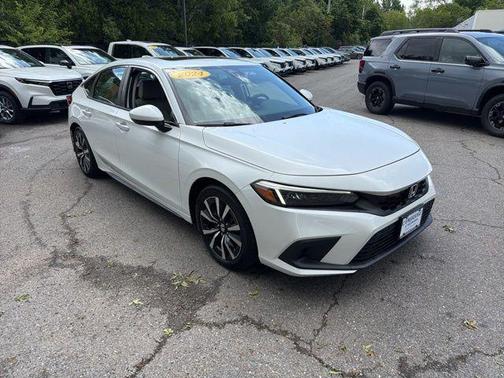 Platinum White Pearl 2024 Honda Civic EX-L