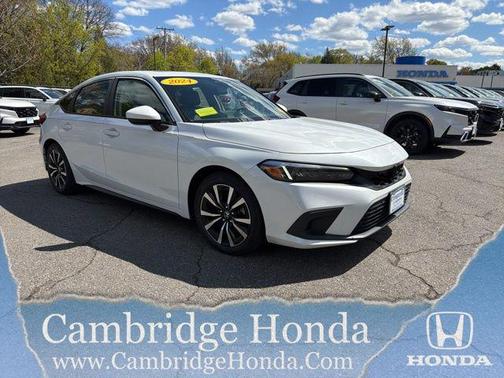 Platinum White Pearl 2024 Honda Civic EX-L