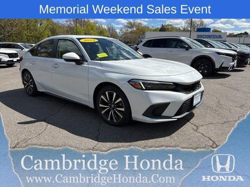 Platinum White Pearl 2024 Honda Civic EX-L