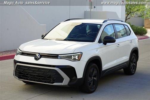 Pure White 2025 Volkswagen Taos 1.5T S