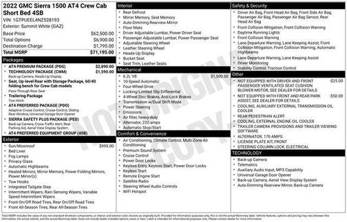 2022 GMC Sierra 1500 AT4