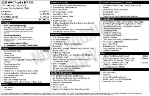 Sterling Metallic 2023 GMC Acadia AWD SLT