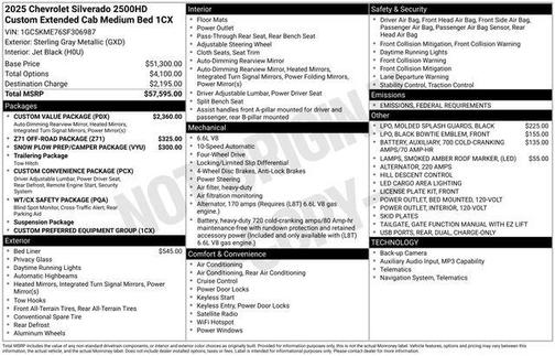 2025 Chevrolet Silverado 2500 Custom