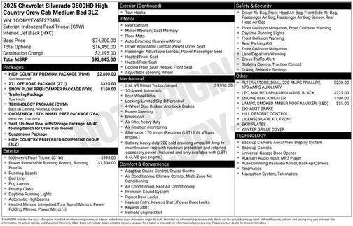 2025 Chevrolet Silverado 3500 High Country