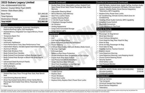 2023 Subaru Legacy Limited