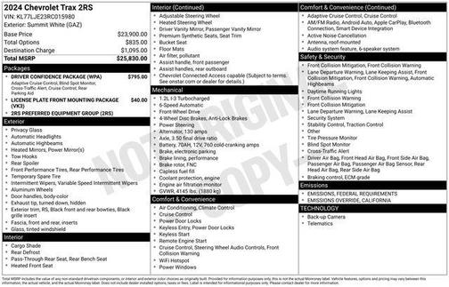 2024 Chevrolet Trax FWD 2RS