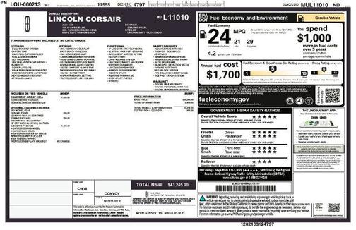 Ceramic Pearl 2021 Lincoln Corsair Standard