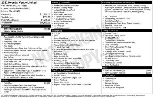 2022 Hyundai VENUE Limited