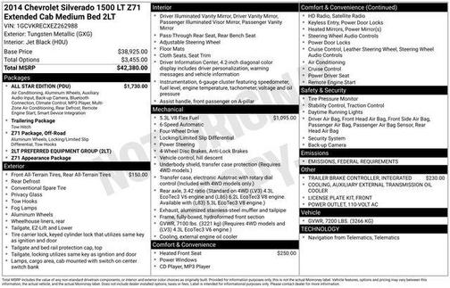 2014 Chevrolet Silverado 1500 2LT