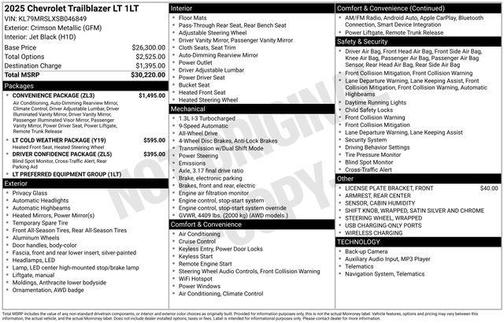 2025 Chevrolet Trailblazer LT