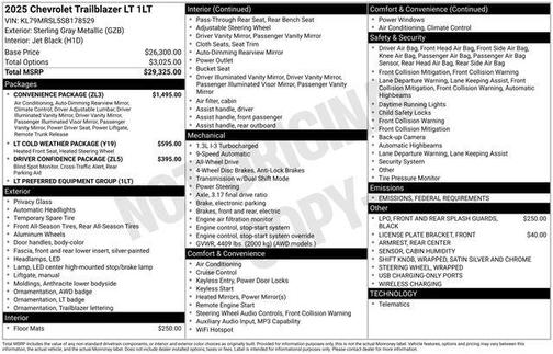 2025 Chevrolet Trailblazer LT