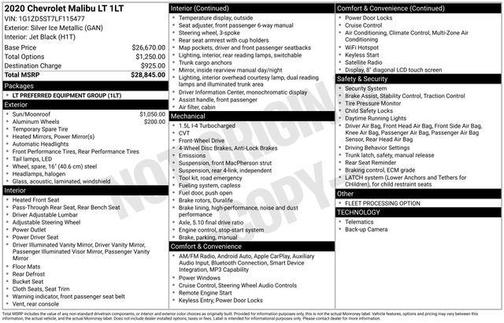 2020 Chevrolet Malibu FWD LT