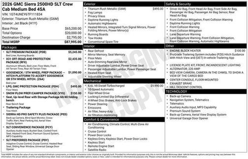 2026 GMC Sierra 2500 SLT