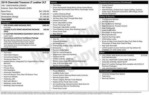 2019 Chevrolet Traverse LT Leather