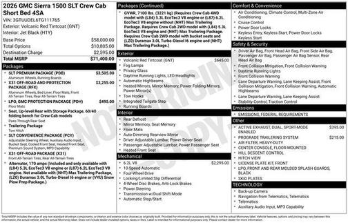 2026 GMC Sierra 1500 SLT