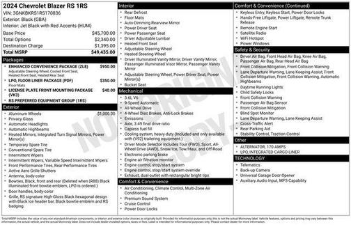 2024 Chevrolet Blazer RS