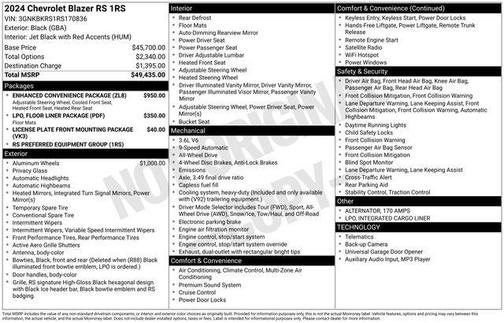 2024 Chevrolet Blazer RS