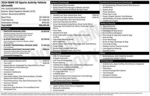 2024 BMW X5 xDrive40i