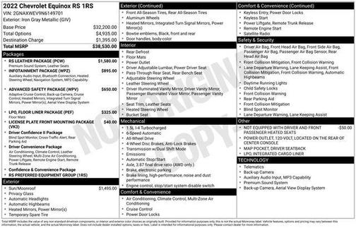 2022 Chevrolet Equinox AWD RS