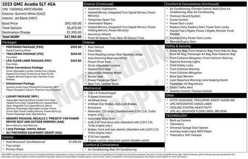 2023 GMC Acadia AWD SLT