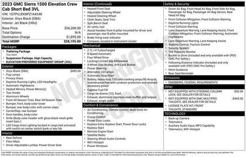 2023 GMC Sierra 1500 Elevation