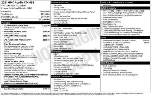 Satin Steel Metallic 2021 GMC Acadia AWD AT4
