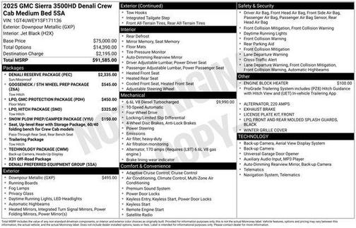 2025 GMC Sierra 3500 Denali