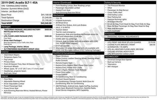 2019 GMC Acadia SLT-1