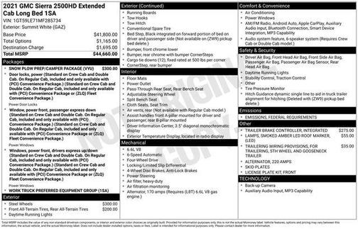 2021 GMC Sierra 2500 Base