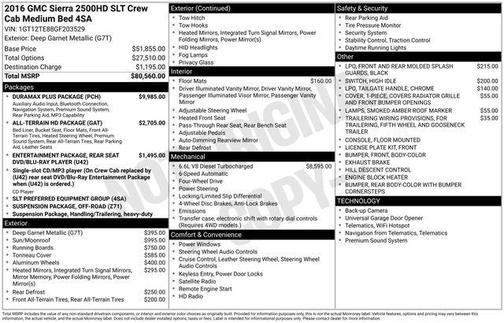 2016 GMC Sierra 2500 SLT