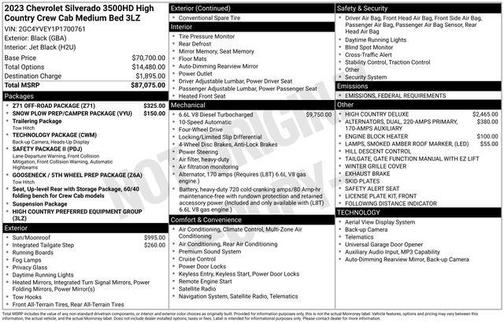 2023 Chevrolet Silverado 3500 High Country