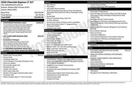 2026 Chevrolet Equinox 1LT