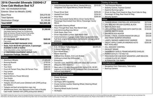 2016 Chevrolet Silverado 2500 LT